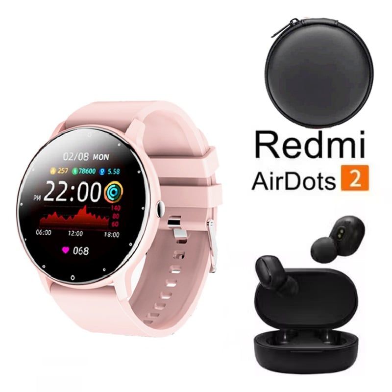 REDMI - Redmi airdots 2 De Audífonos tws y Toumi Watch Fit 2 y Estuche