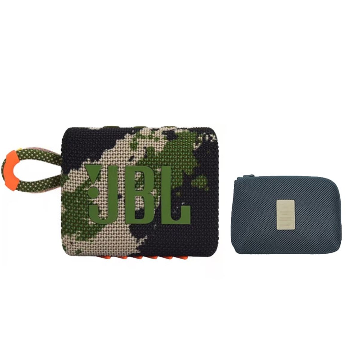 JBL - Parlante JBL GO 3 Bluetooth 5.0 IP67-camuflaje y Estuche