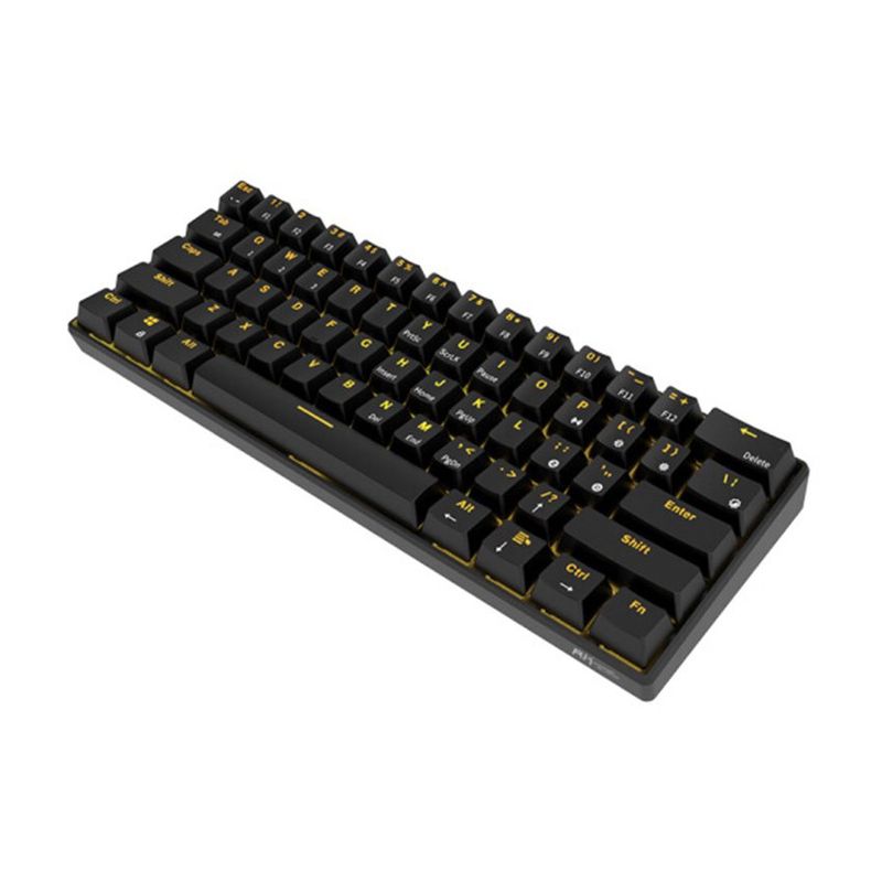 NAUTICA - Teclado mecánico bluetooth con cable modo dual Royal Kludge RK61 - Negro