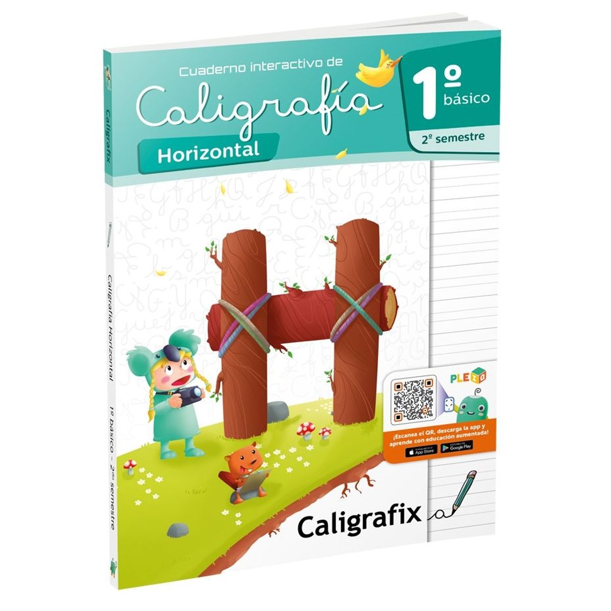 CALIGRAFIX - Caligrafix Cuaderno Caligrafia 1° Basico 2° Semestre Horizontal Edicion Actualizada
