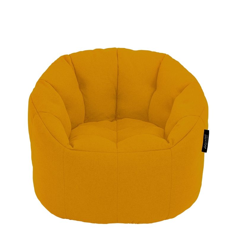 MOUTET - Sofá Pouf Modelo Shell Kids Color Amarillo