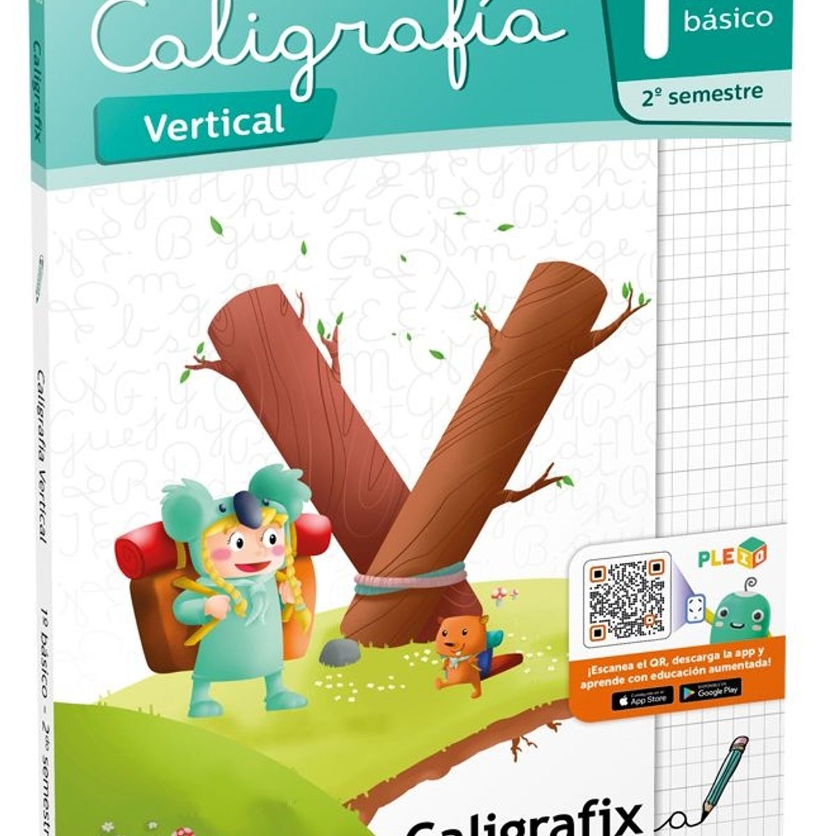 CALIGRAFIX - Caligrafix Cuaderno Caligrafia 1° Basico 2° Semestre Vertical Edicion Actualizada