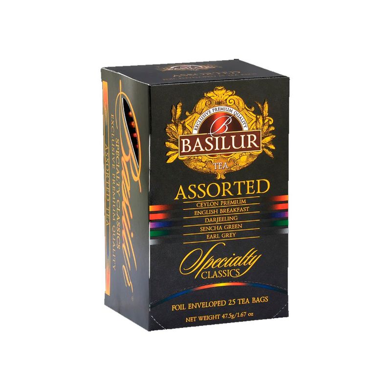 BASILUR - Te Negro Verde Basilur Specialty Classics Caja 25 Bolsas