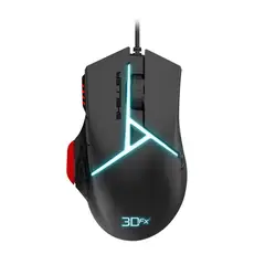 3DFX - Mouse Gamer Sheller 4800 Dpi Rgb Negro