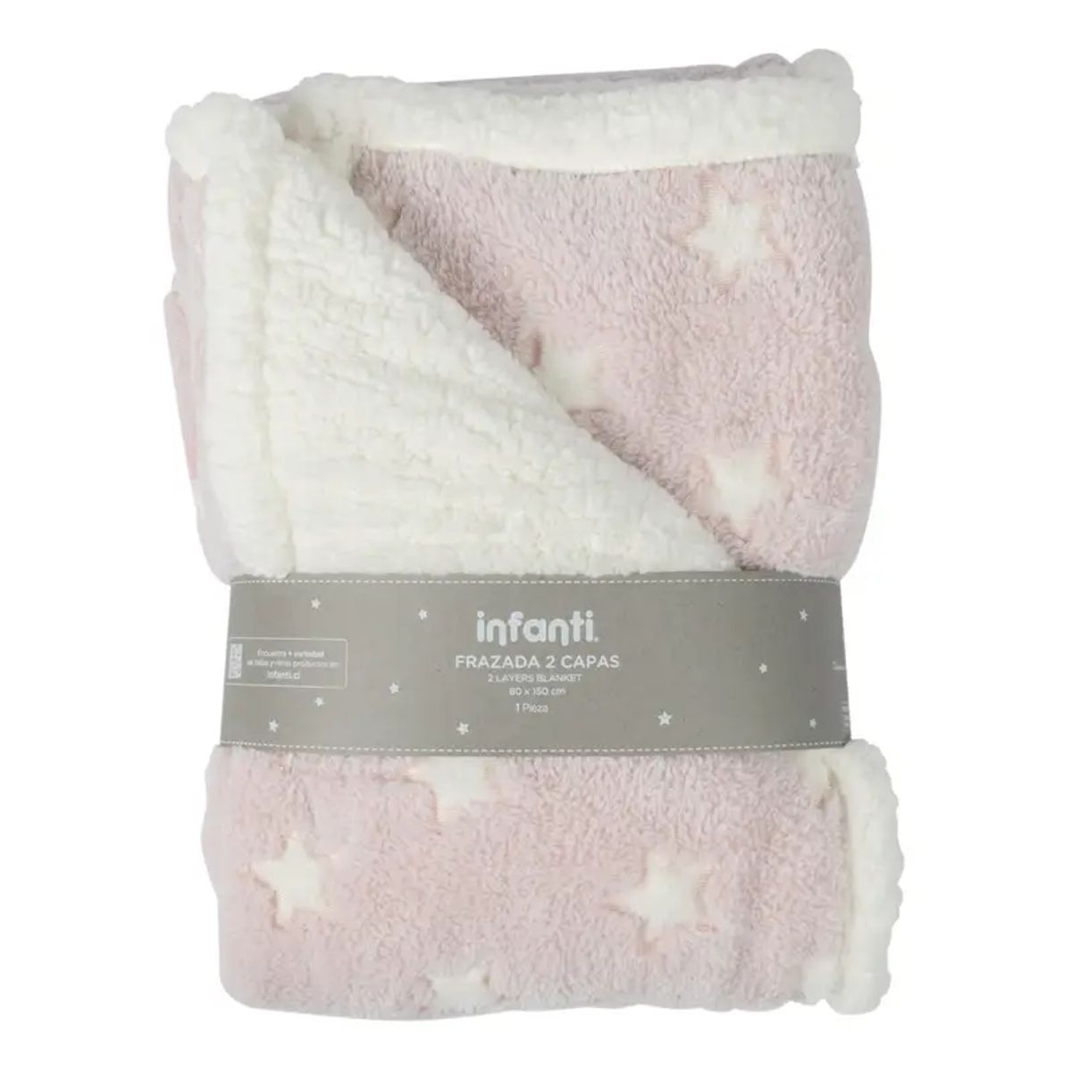 INFANTI - Frazada Cuna 2 Capas INFANTI, Rosado