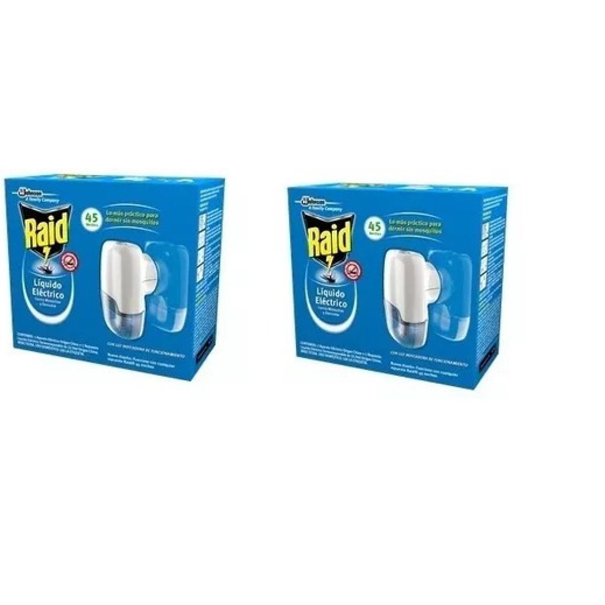 RAID - 2x Raid Eléctrico Liquido Zancudos 45 Noches Envío Chile