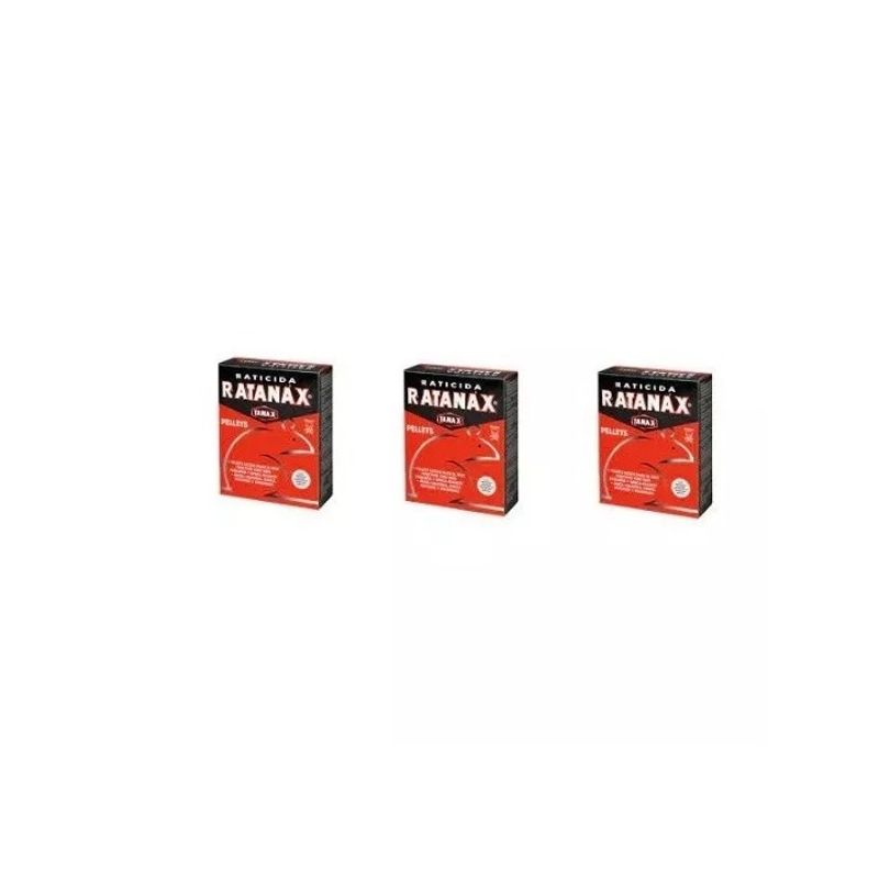GENERICO - 3x Raticida en Pellets 50g Envío a Todo Chile