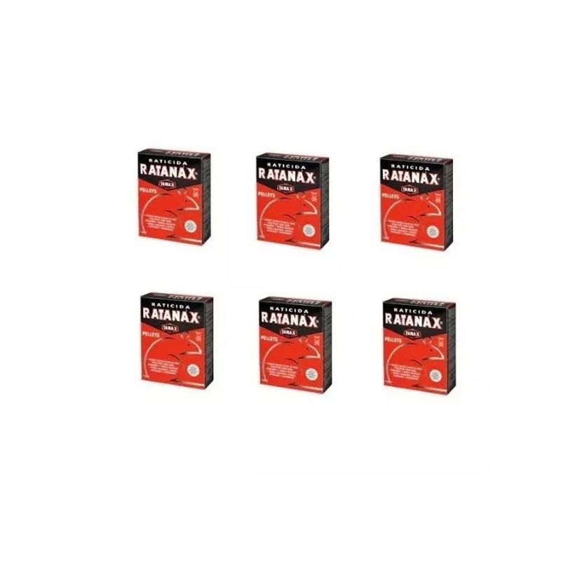 GENERICO - 6x Raticida en Pellets 50g Envío a Todo Chile