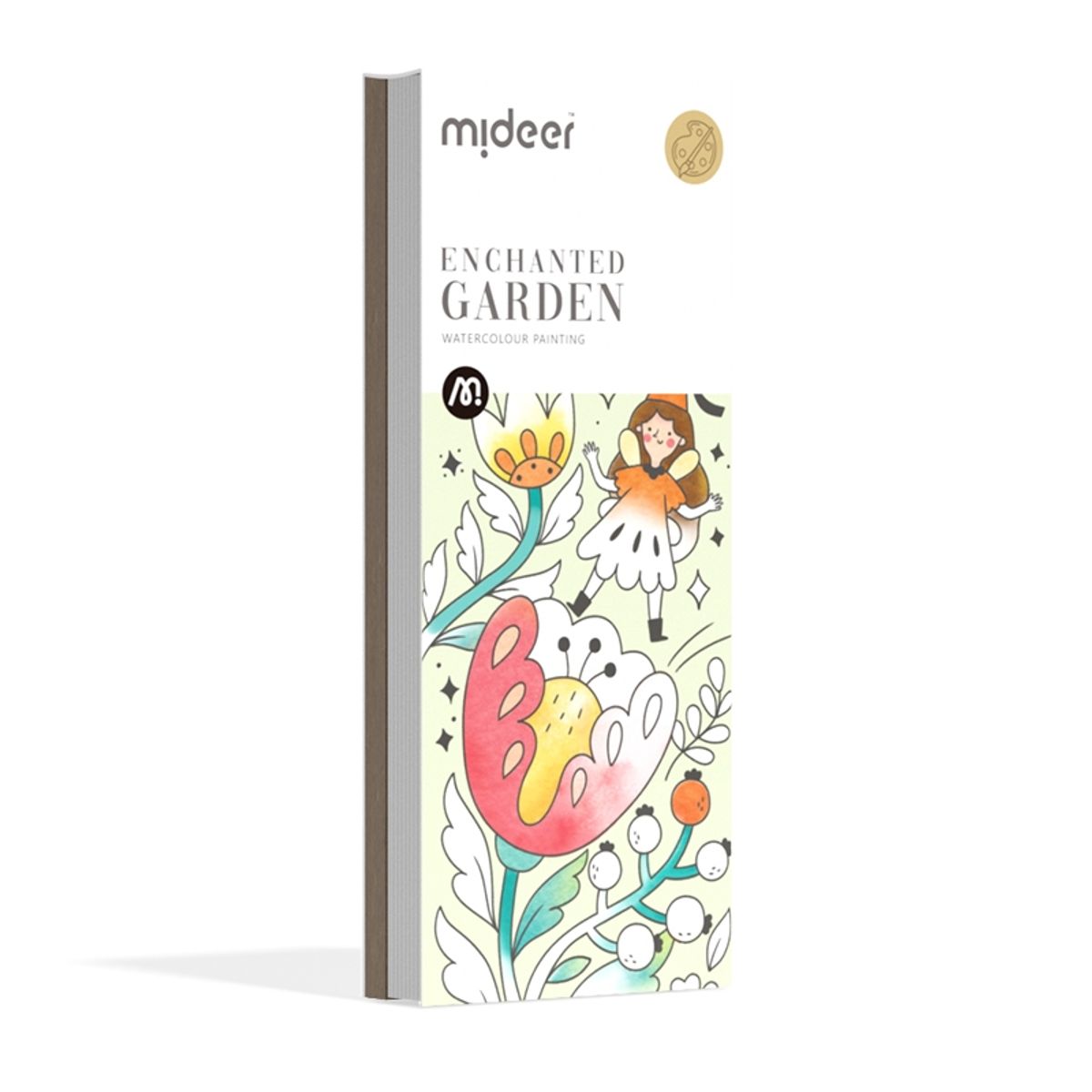 MIDEER - Libreta De Acuarelas Para Pintar Motivo Jardín Encantado