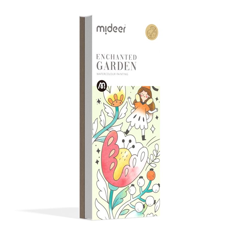 MIDEER - Libreta De Acuarelas Para Pintar Motivo Jardín Encantado