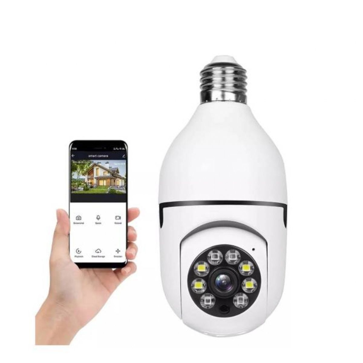 GENERICO - Camara IP Ampolleta Motorizada 360° E27 1080P