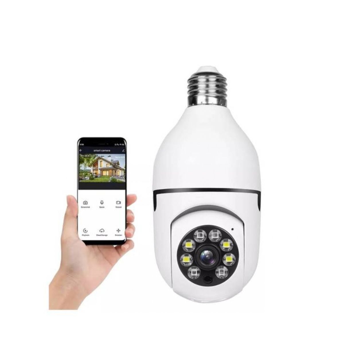 GENERICO - Camara IP Ampolleta Motorizada 360° E27 1080P