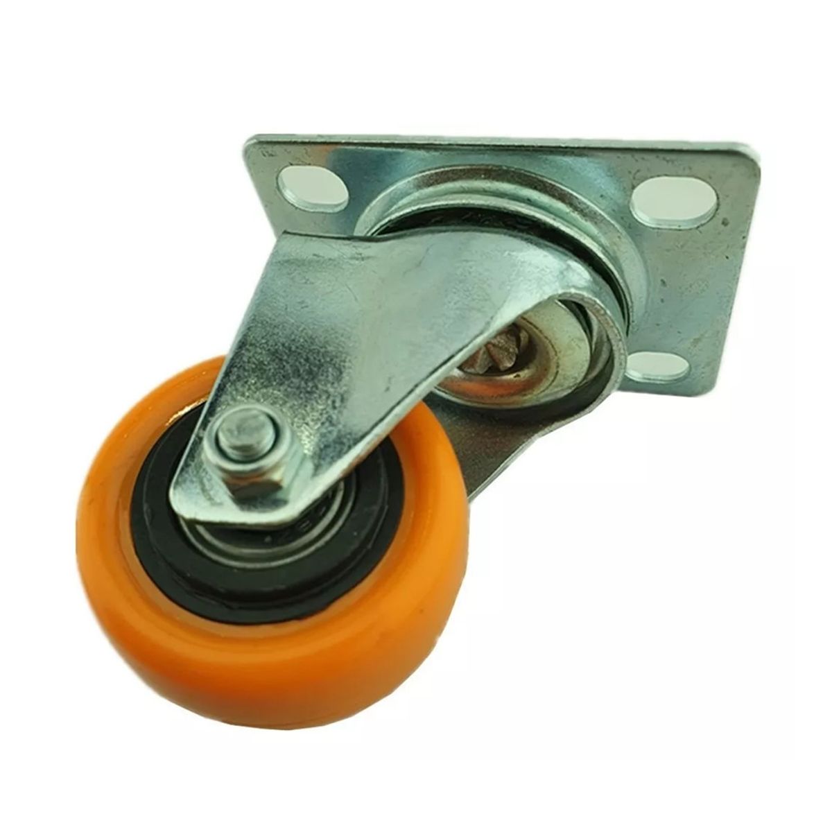 GENERICO - Rueda Naranja Giratoria 2 Pulgadas