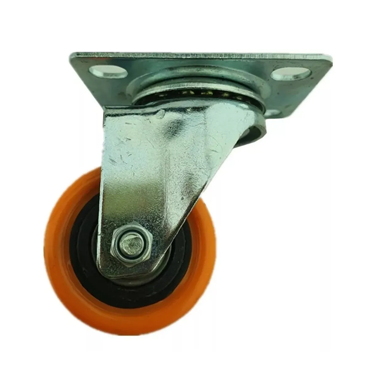 GENERICO - Rueda Naranja Giratoria 2 Pulgadas