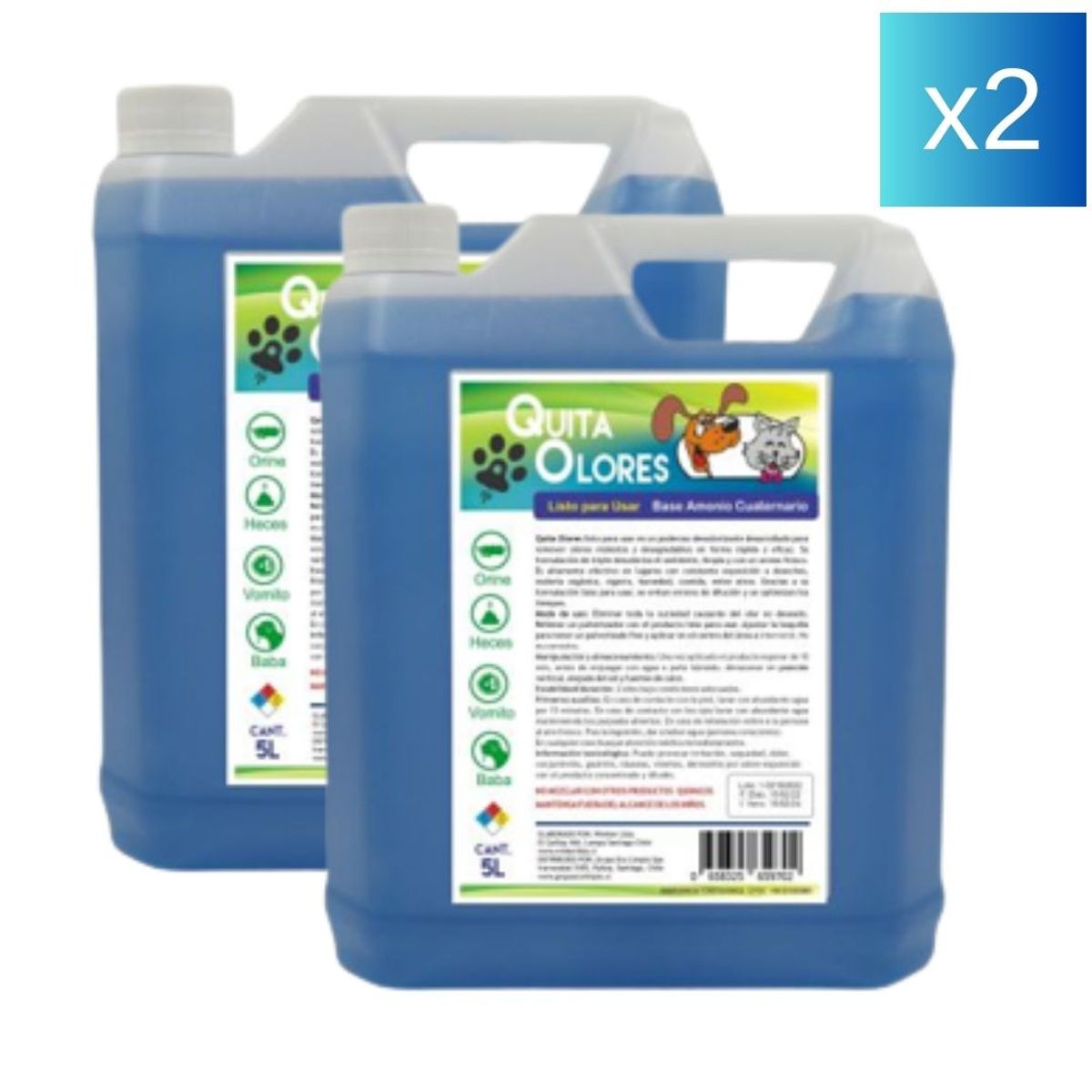 WINKLER - Eliminador De Olores De Orina para Perros y Gatos Pack 2un.