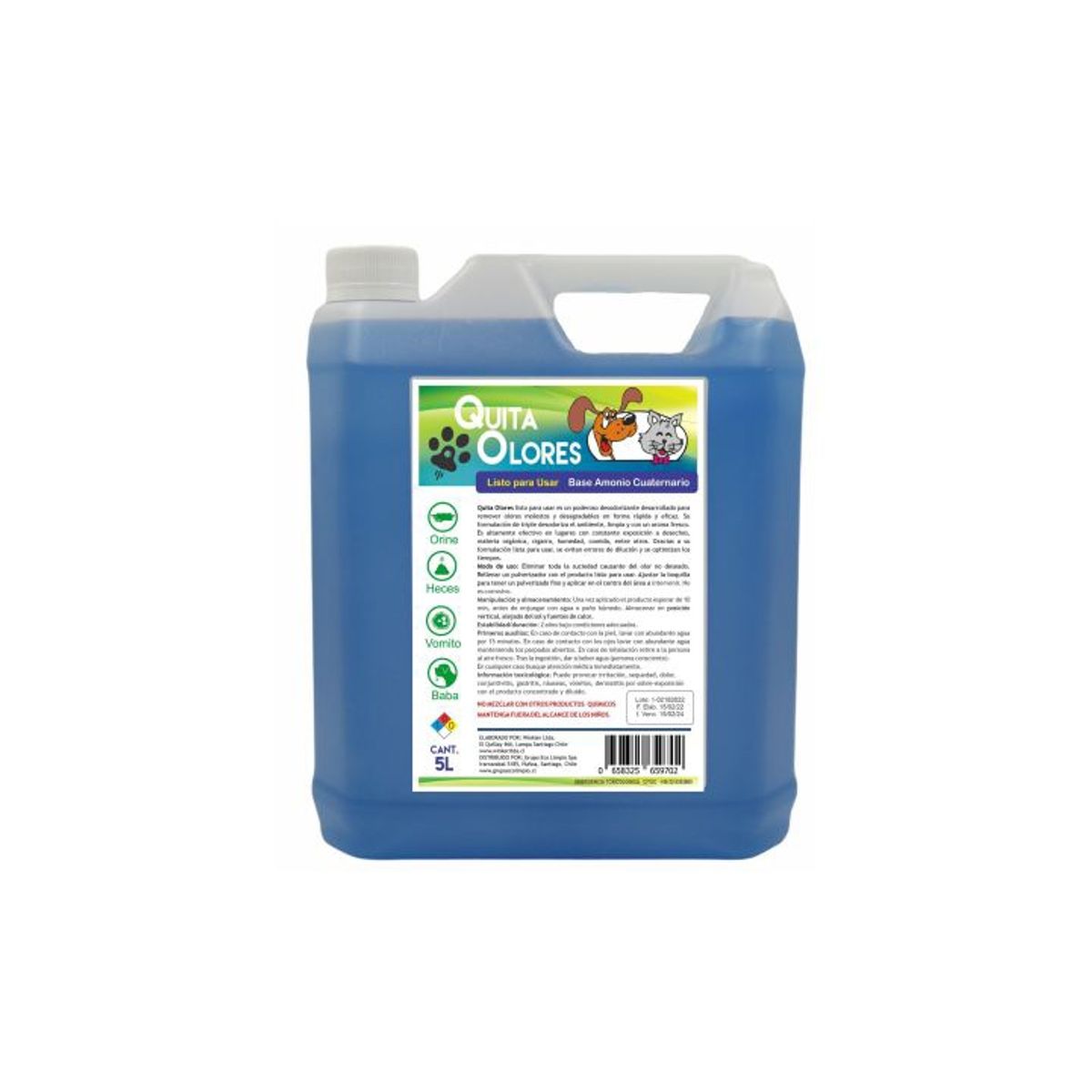 WINKLER - Eliminador De Olores De Orina para Perros y Gatos Pack 2un.