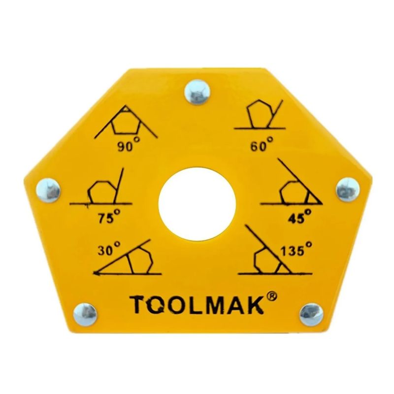 GENERICO - Escuadra Magnetica 50 Lbs Para Soldar Multi-angulo Toolmak