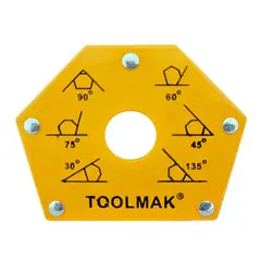 GENERICO - Escuadra Magnetica 50 Lbs Para Soldar Multi-angulo Toolmak
