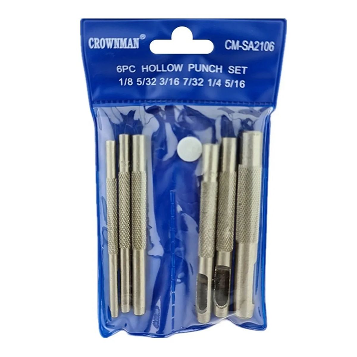 GENERICO - Kit Set Juego De Sacabocados De Impacto 6 Pcs Crownman