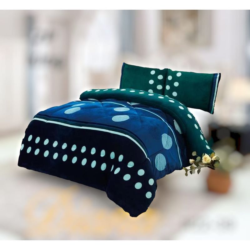 GENERICO - Cobertor de invierno plush con chiporros 2 plazas