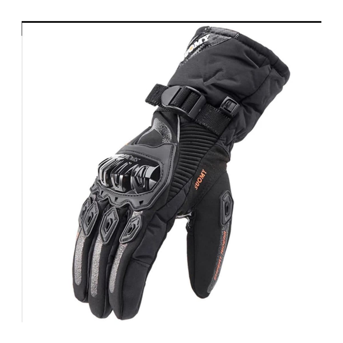 GENERICO - Guantes de invierno para motos impermeable negro talla L