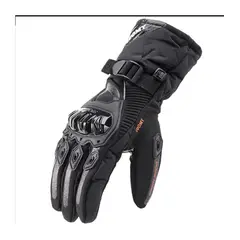 GENERICO - Guantes de invierno para motos impermeable negro talla L