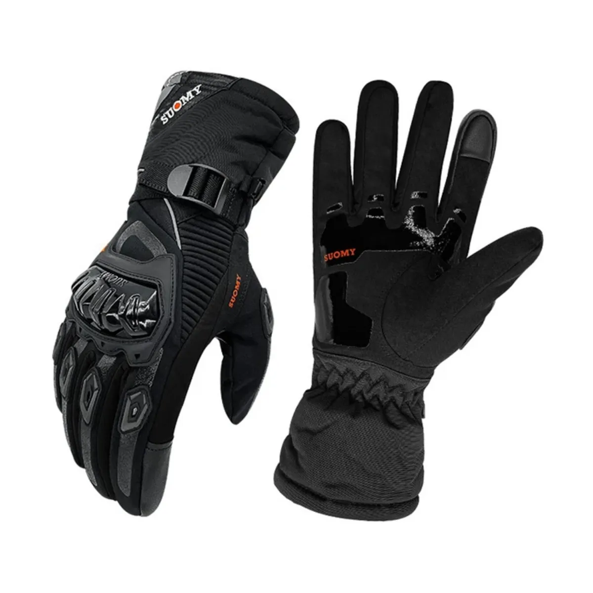 GENERICO - Guantes de invierno para motos impermeable negro talla XL
