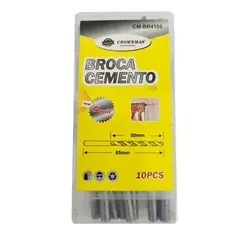 GENERICO - Kit Set Juego Brocas Para Concreto 5mm 10 Piezas Crownman
