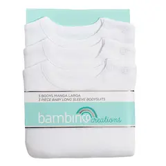 BAMBINO - 3 Pack Body Blanco Unisex