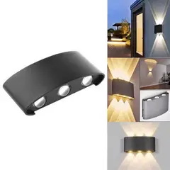 GENERICO - Aplique Pared 6 Led Cálida Decoración Interior-exterior 6 W