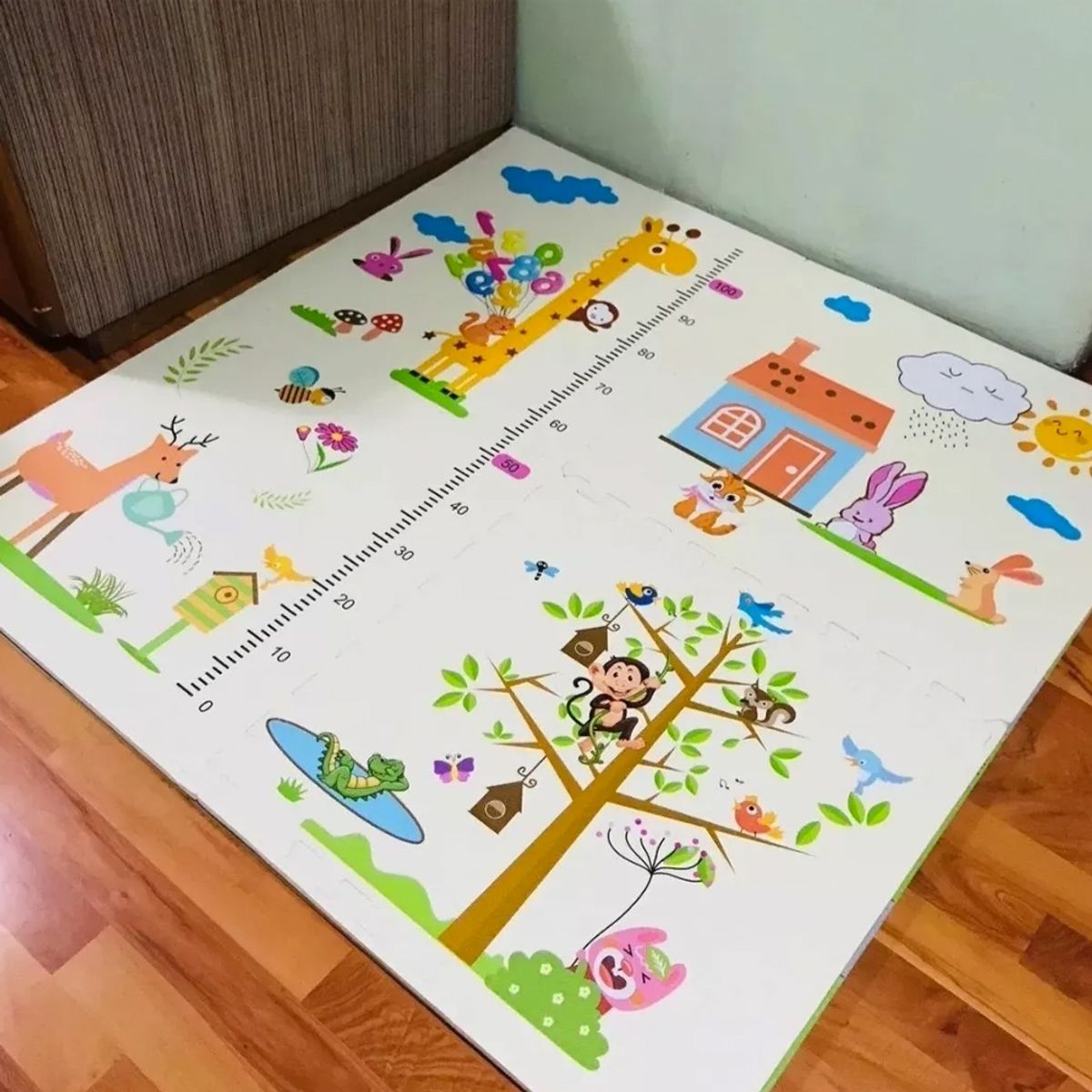 GENERICO - Alfombra Piso Goma Eva 4 Laminas De 60×60cm