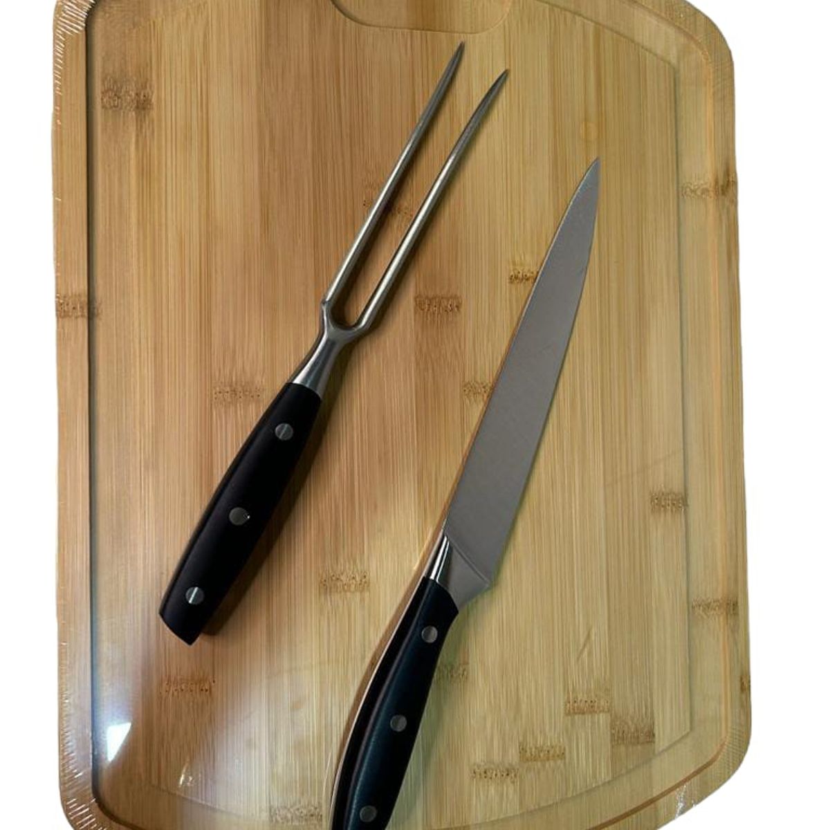 GENERICO - Tabla Set Pincho Cuchillo Para Asado