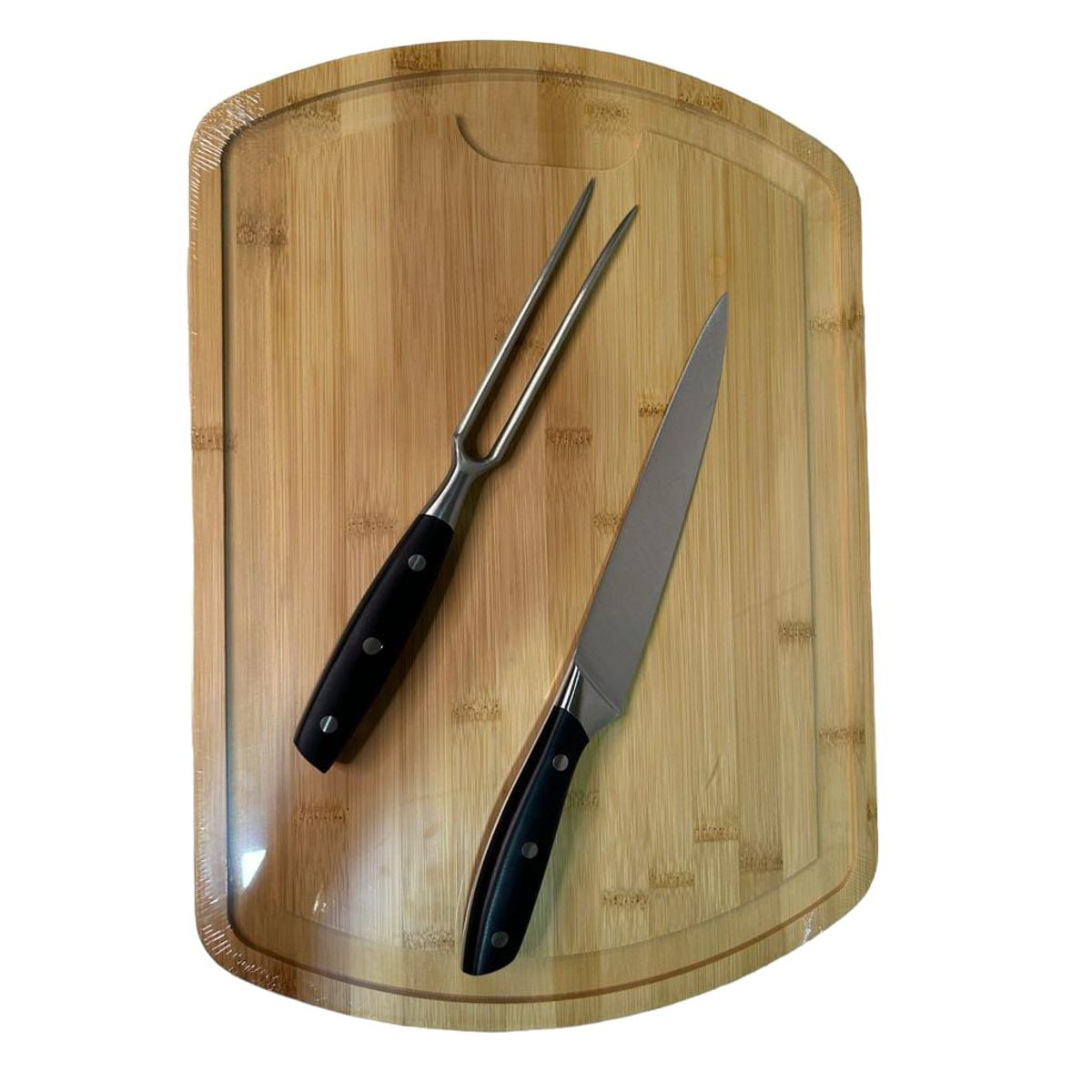 GENERICO - Tabla Set Pincho Cuchillo Para Asado