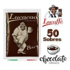 LUCAFFE - Lucacao Bar para Chocolate Caliente - 50 sobres de 28 gr