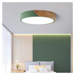 PUREPOWER - Moderna de madera de techo de led luces colgantes dormitorio lámparas