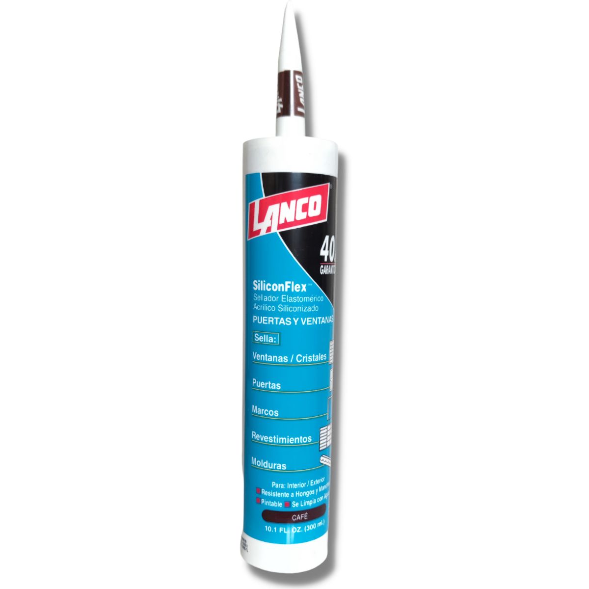 LANCO - Silicona Sellador Acrilico Siliconflex Lanco 300ml Café