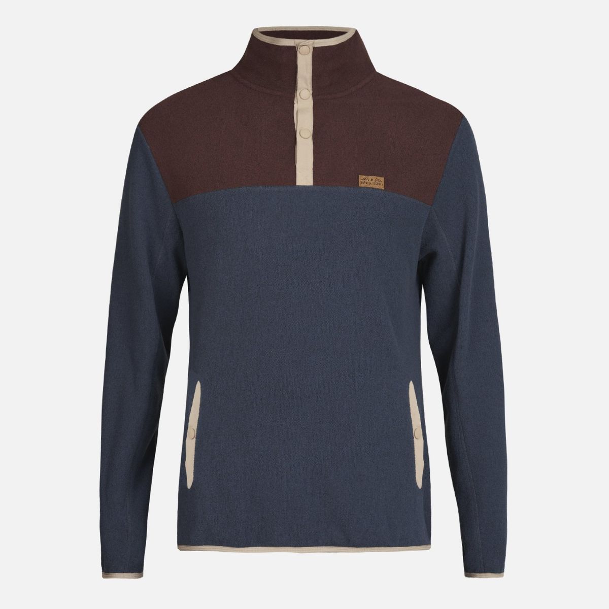 HAKA HONU - Poleron Hombre Tokerau Azul Noche Haka Honu.