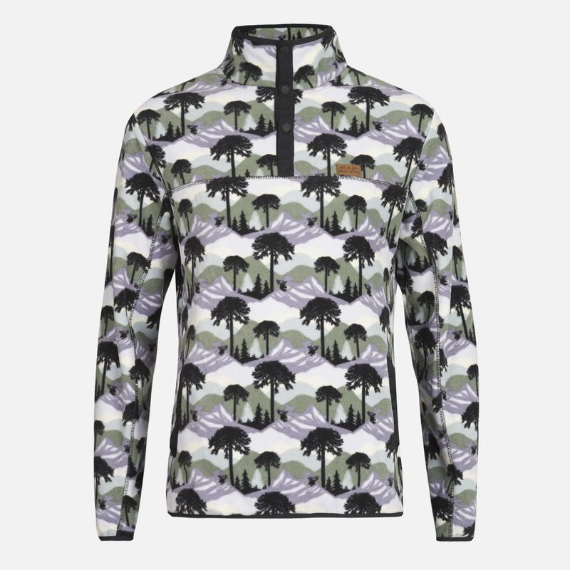 HAKA HONU - Poleron Hombre Tokerau Print Lila Haka Honu