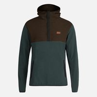 Poleron Hombre Tokerau Hoodie Café/ Verde Bosque