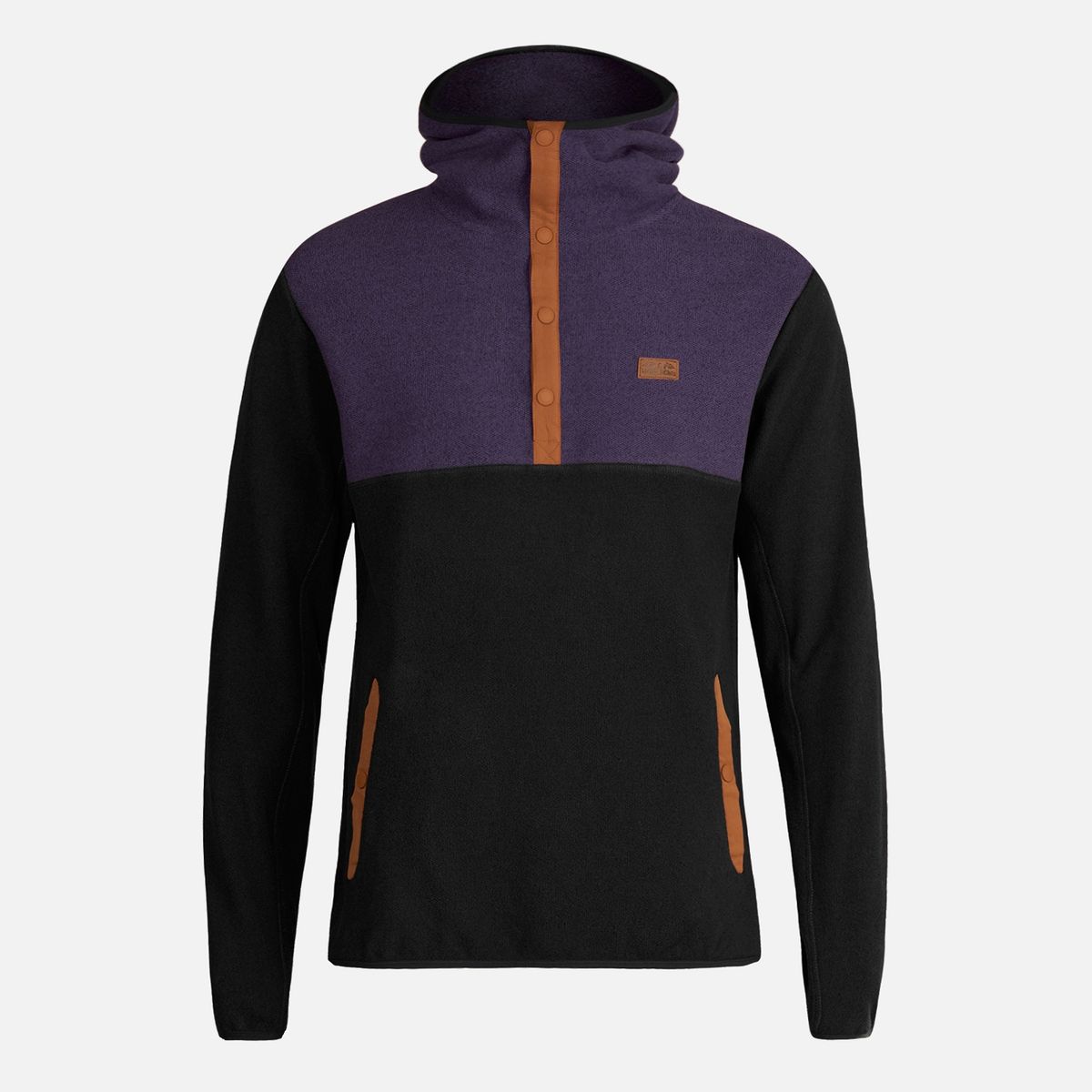 HAKA HONU - Poleron Hombre Tokerau Hoodie Morado/Negro Haka Honu