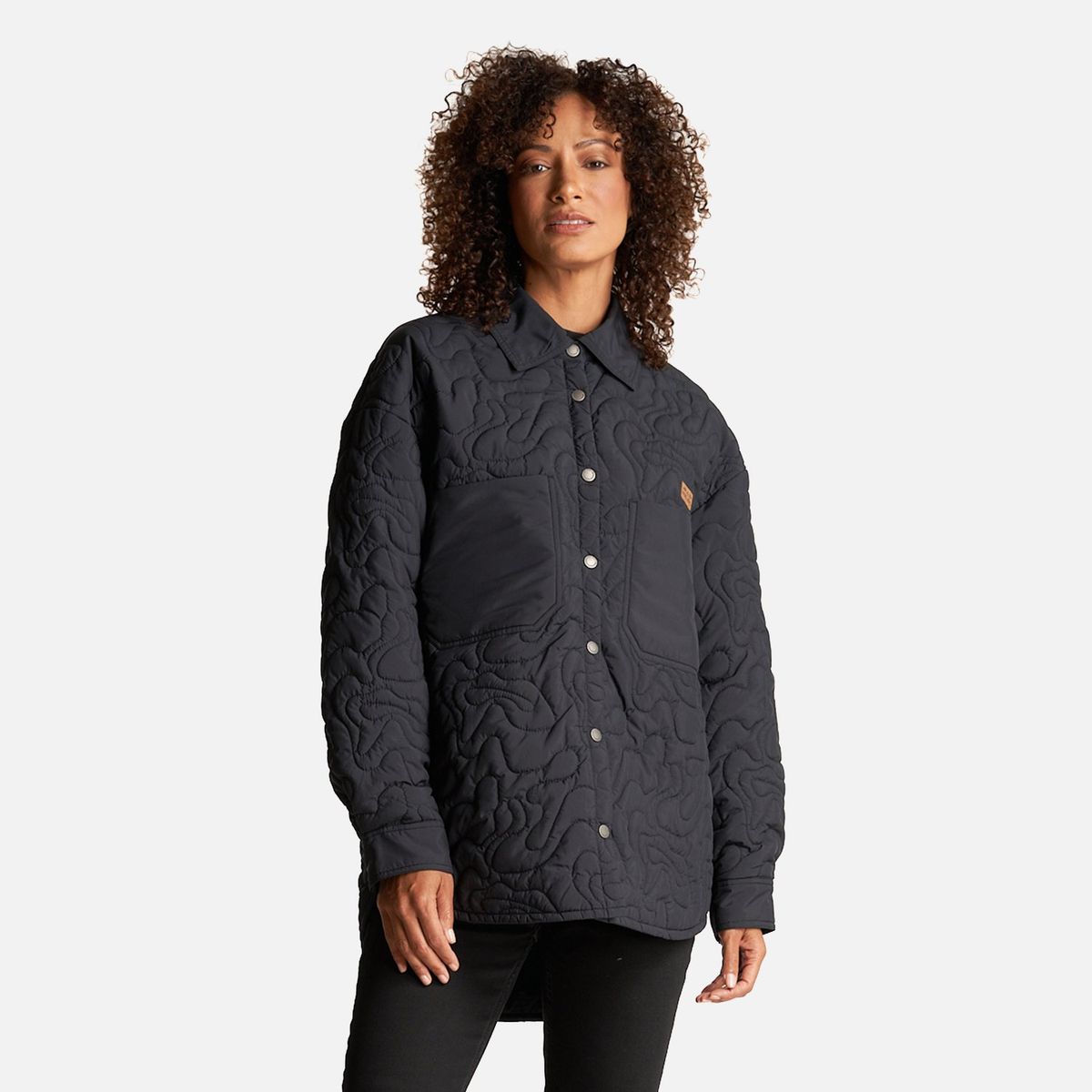 HAKA HONU - Camisa Mujer Psicodelica Negro Haka Honu