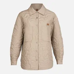 HAKA HONU - Camisa Mujer Psicodelica Taupe