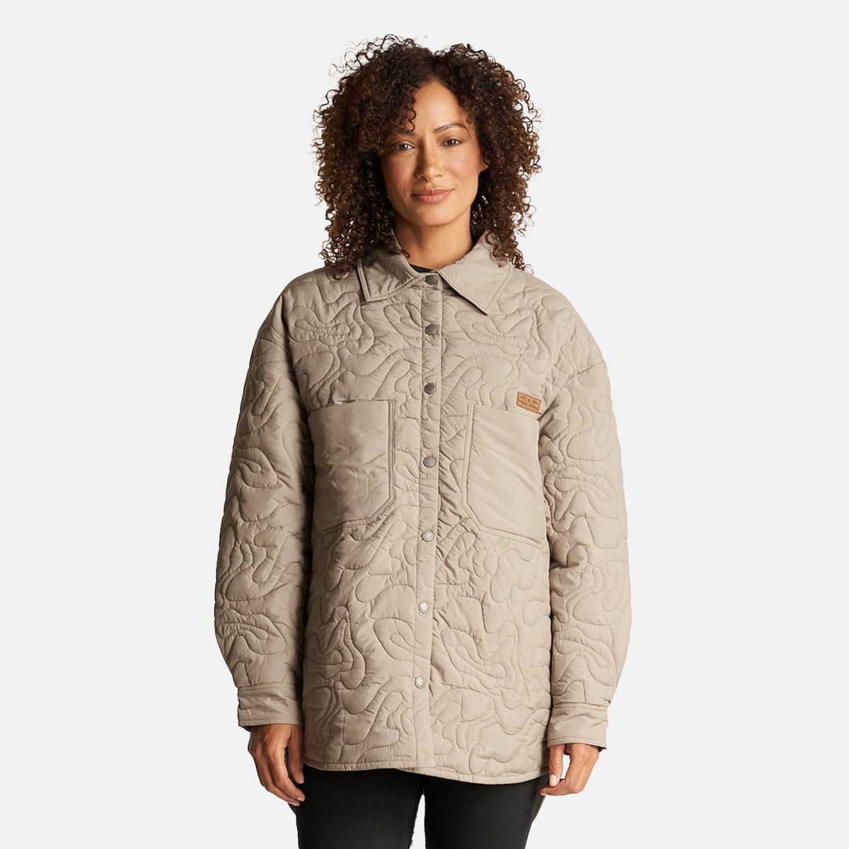 HAKA HONU - Camisa Mujer Psicodelica Taupe Haka Honu