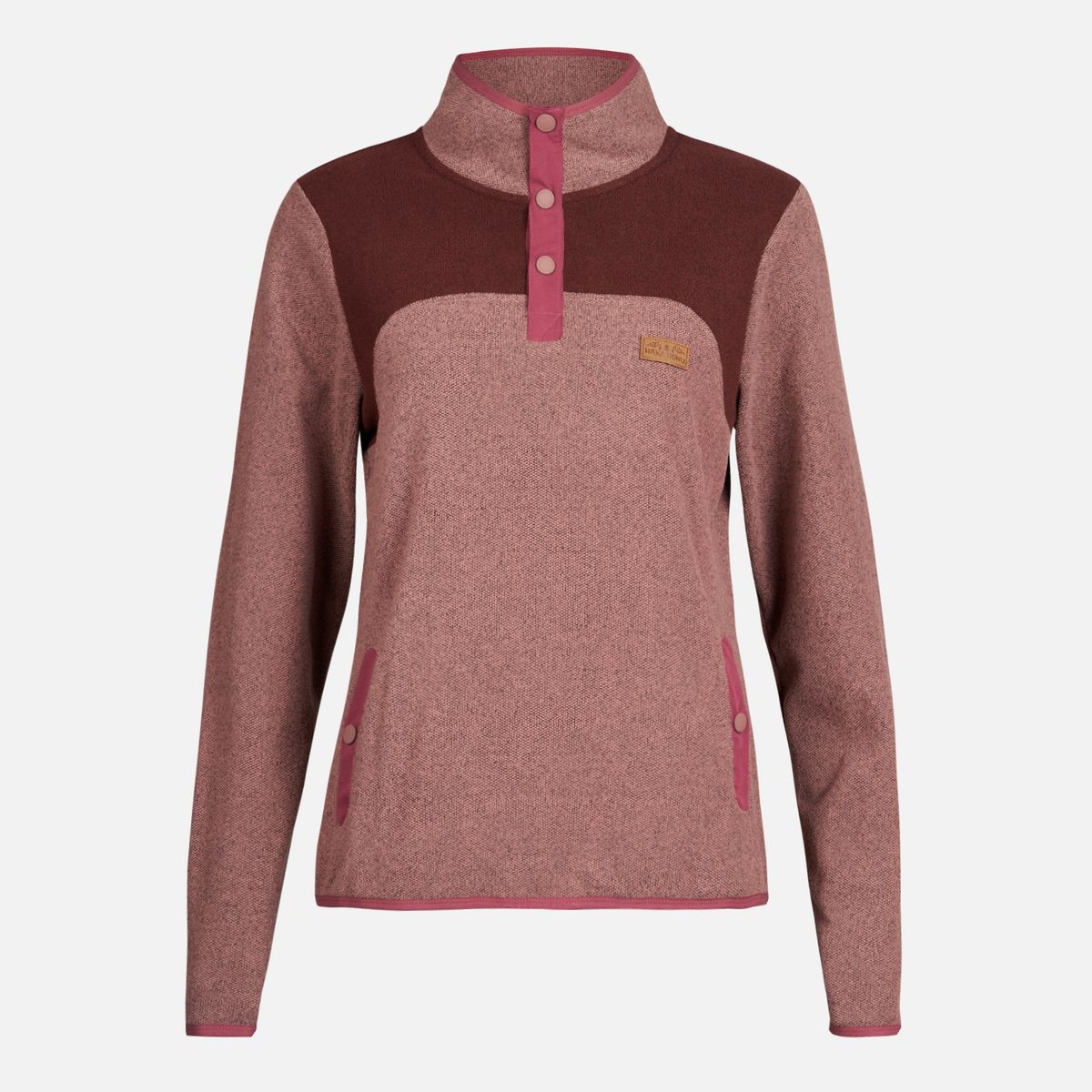 HAKA HONU - Poleron Mujer Tokerau Rosa Oscuro Haka Honu.-