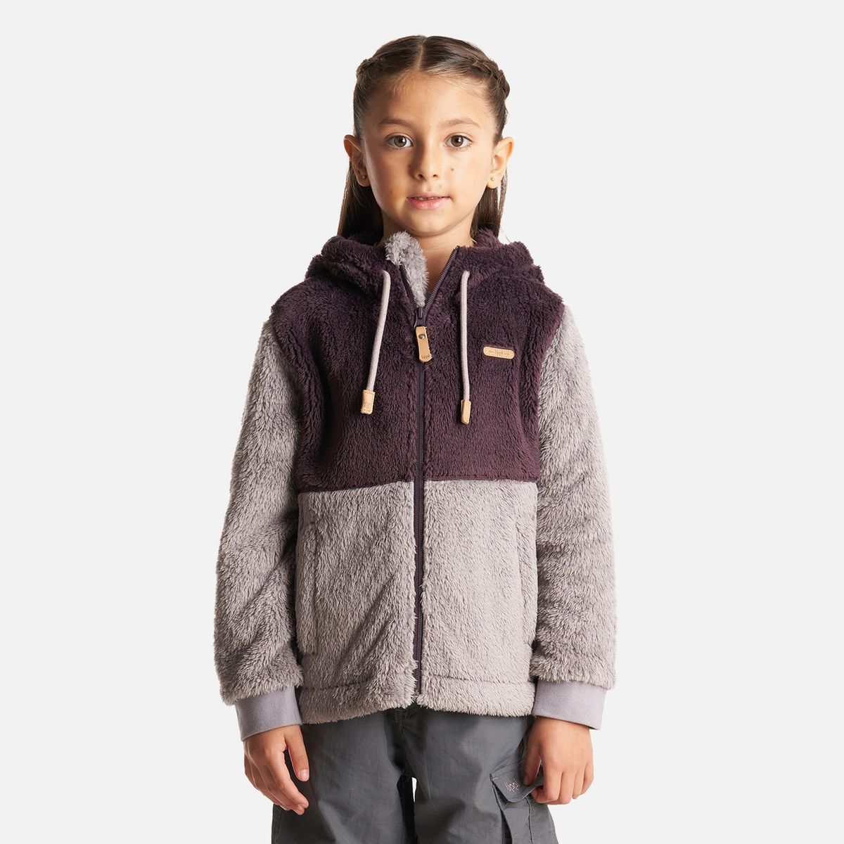 LIPPI - Chaqueta Niña Bear Shaggy-Pro Hoody Jacket Burdeo/Malva Lippi