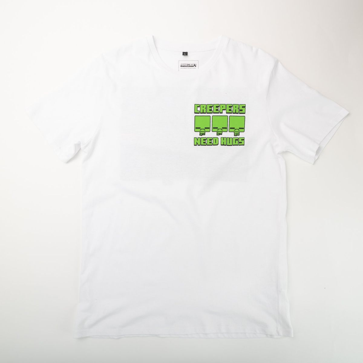 MINECRAFT - Polera Hombre YOU Minecraft  Creepers Blanco