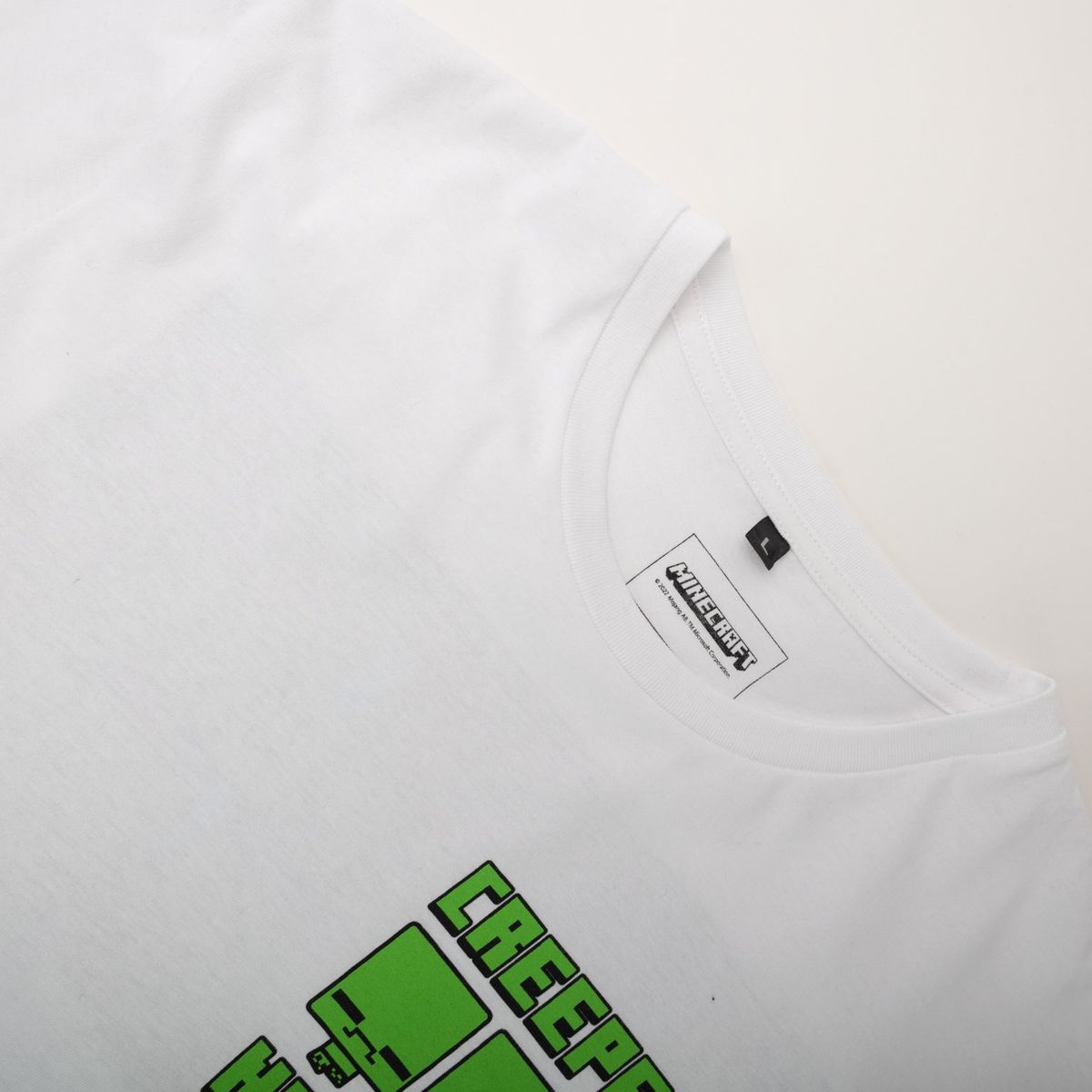 MINECRAFT - Polera Hombre YOU Minecraft  Creepers Blanco