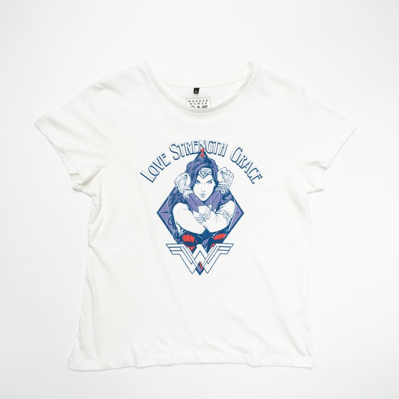 DC COMICS - Polera Mujer YOU Dc Comics Wonder Woman Blanco