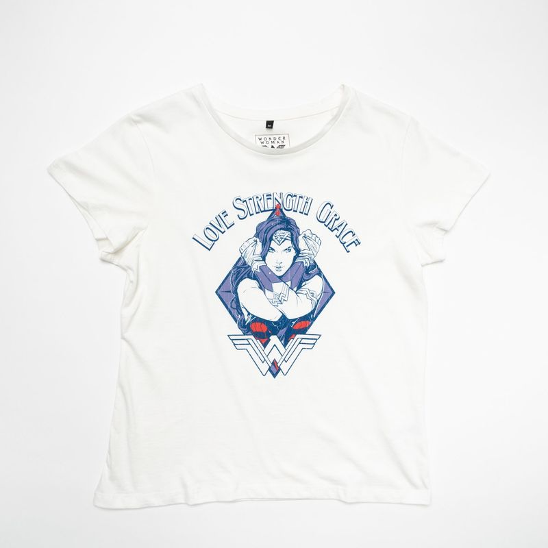 DC COMICS - Polera Mujer YOU Dc Comics Wonder Woman Blanco