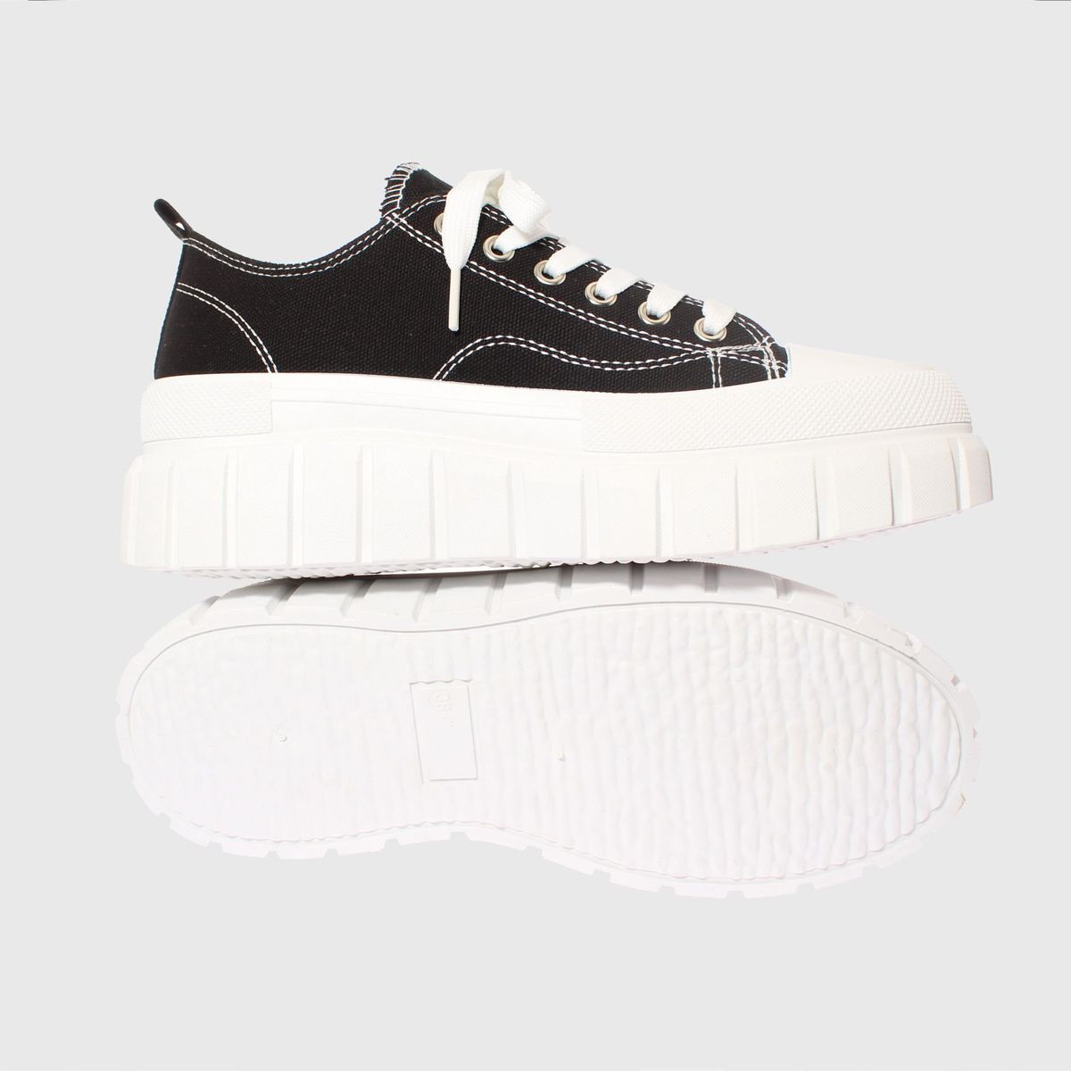 VIA FRANCA - Zapatilla Lona Para Mujer Color Negro